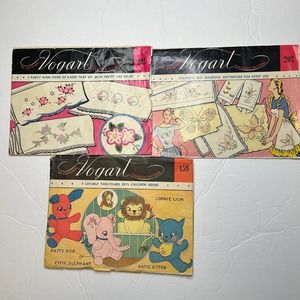 Vintage Vogart Transfer Patterns #159,‎ #292, #202